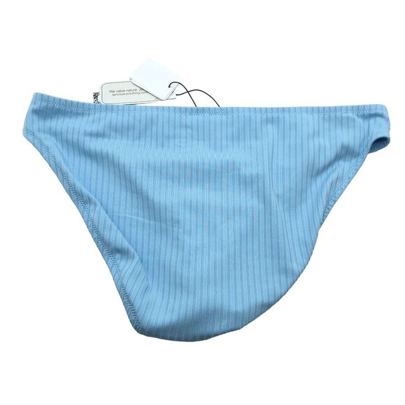 Sanctuary Swim Refresh Rib Hipster Bikini Bottom Ring Detail Celeste Blue L - Picture 4 of 6